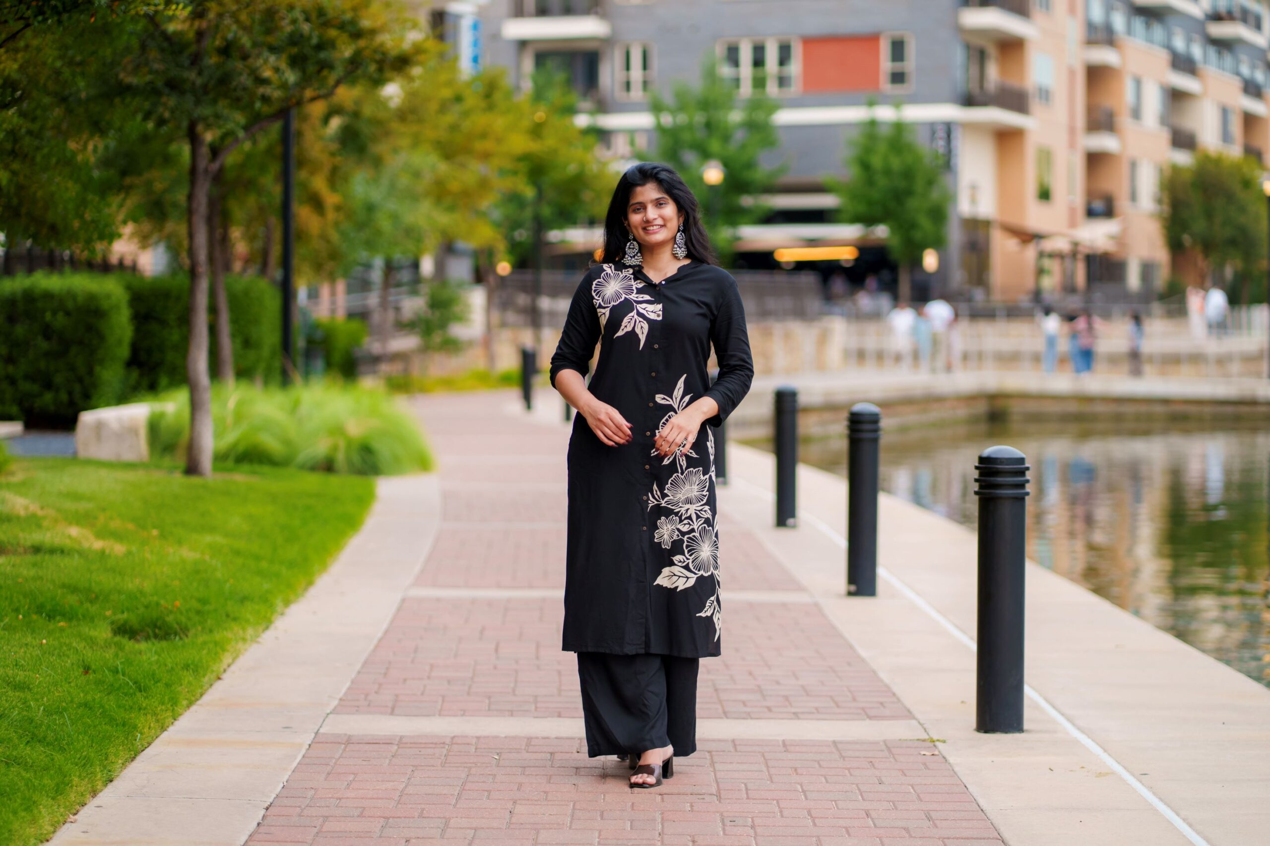 Stylish Black Kurti Set