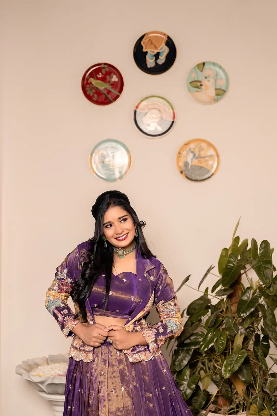 Rajwadi tissue lehanga