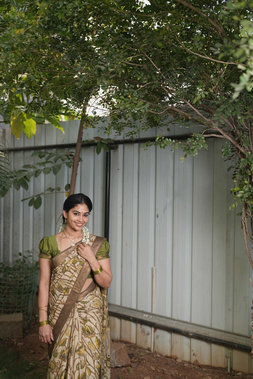 Kalamkari Chennuri Saree