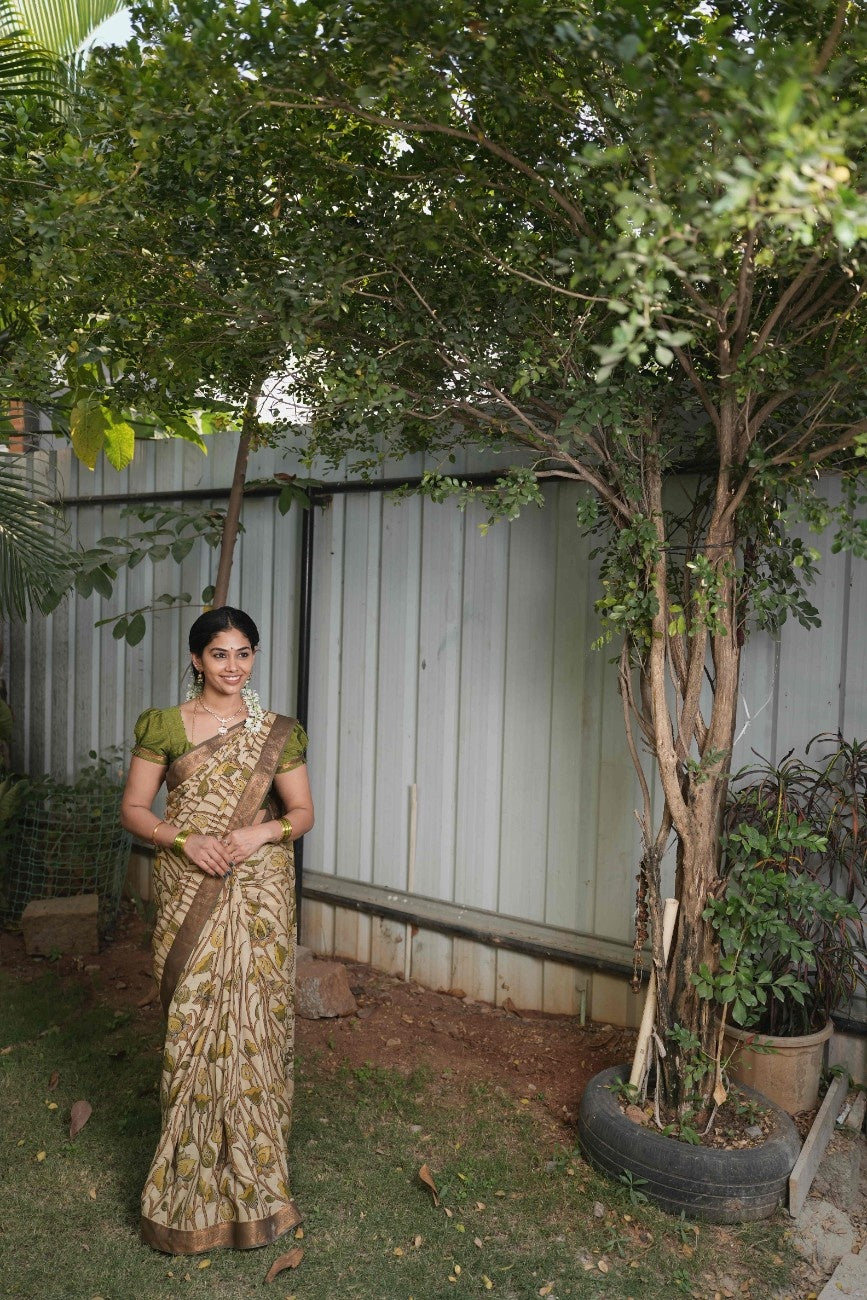 Kalamkari Chennuri Saree
