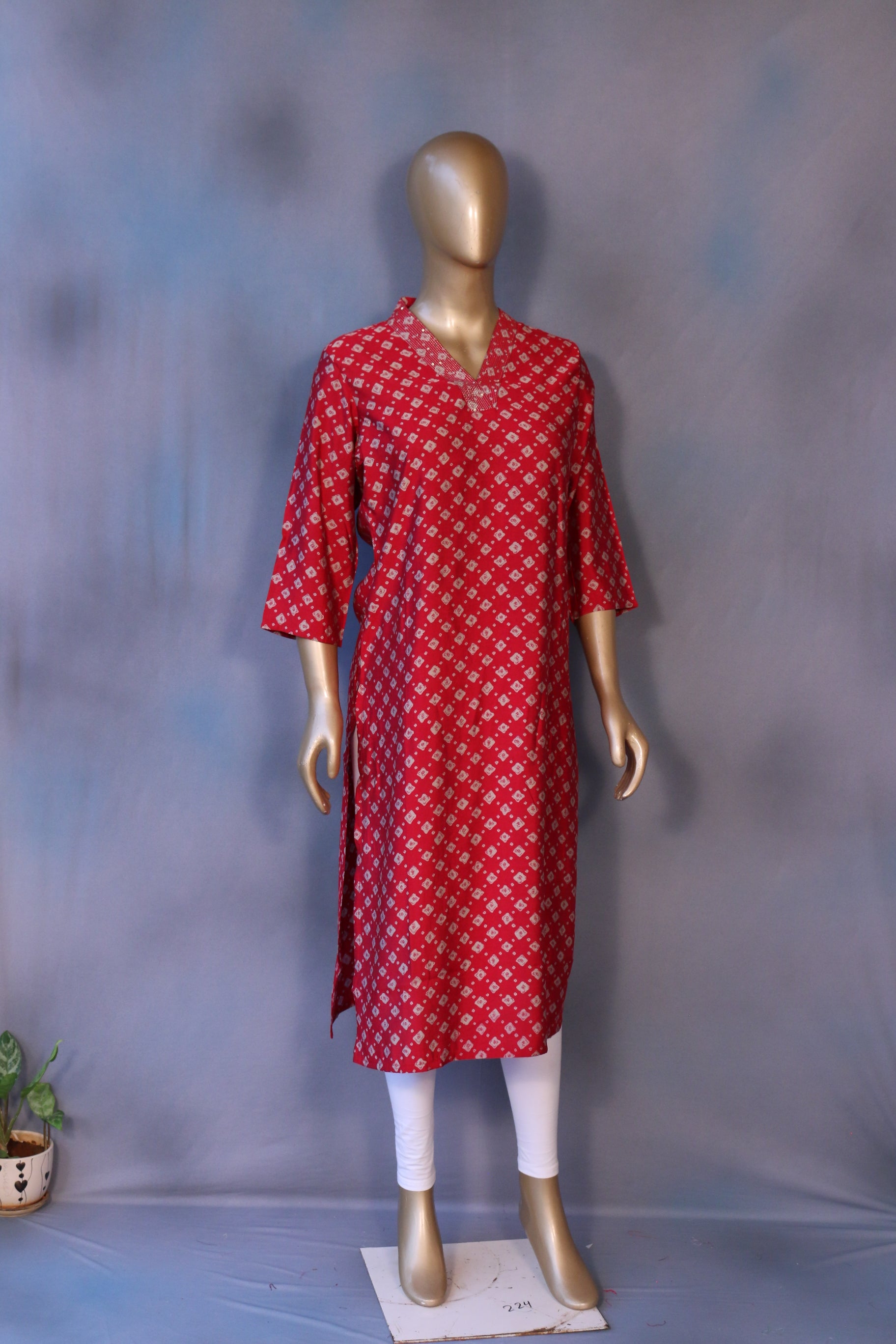 Silk Mix Cotton Kurti